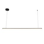 Lámpara Led de Colgar Líneal Negra Luz Cálida 17W