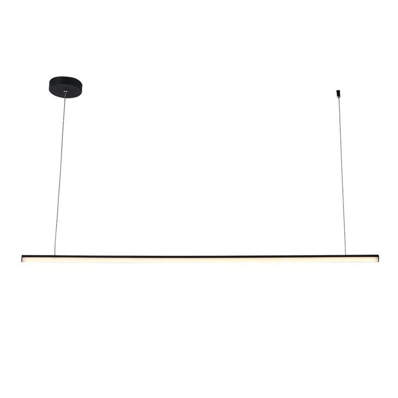 Lámpara Led de Colgar Líneal Negra Luz Cálida 17W
