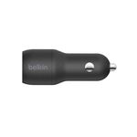 Cargador para Carro Dual USB-A 24 W Color Negro