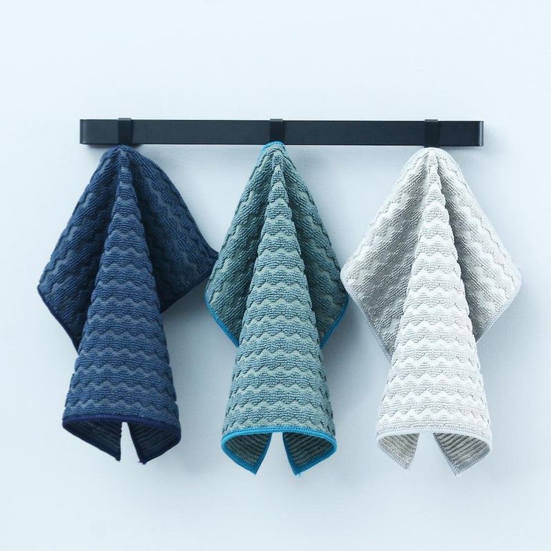 Set de Toallas de Microfibra Tonos Azules