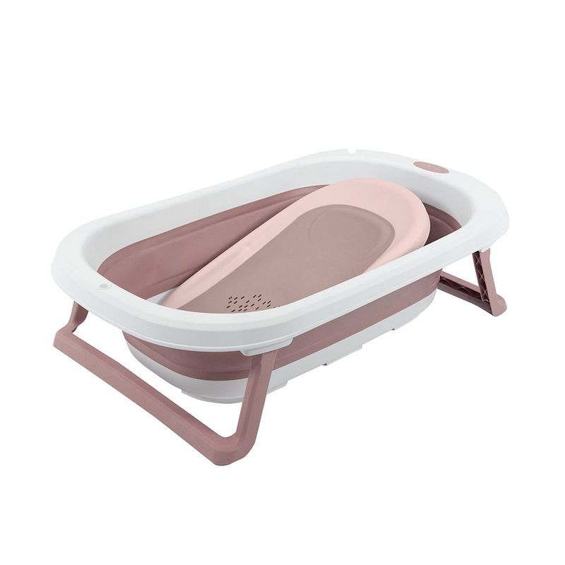 Bañera Plegable con Reductor Rosado