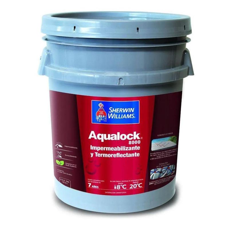 Impermeabilizante Aqualock 8000 Mate Base Ultra Deep 5 Gal - Sherwin Williams