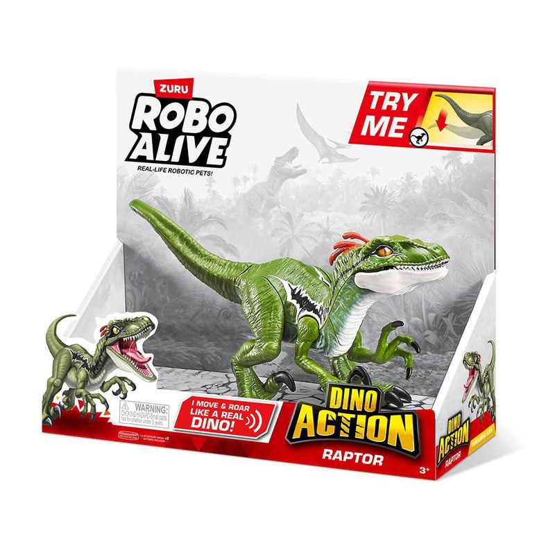 Raptor de acción dinosaurio Robo Alive