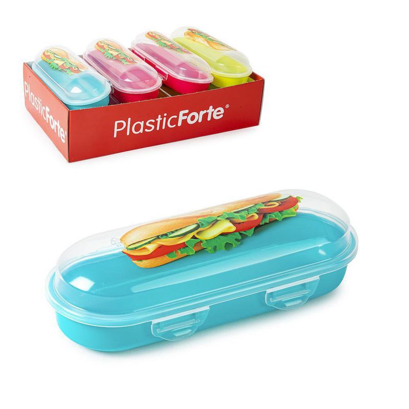 Contenedor de Plástico para Pan Colores Surtidos