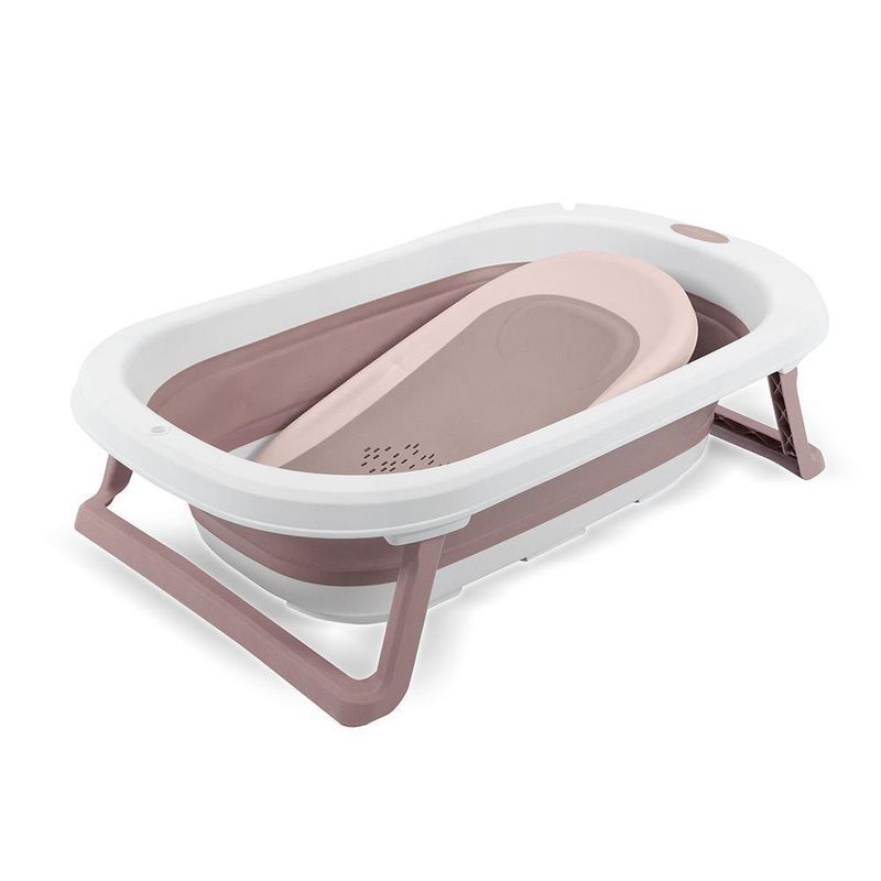 Bañera Plegable con Reductor Rosado