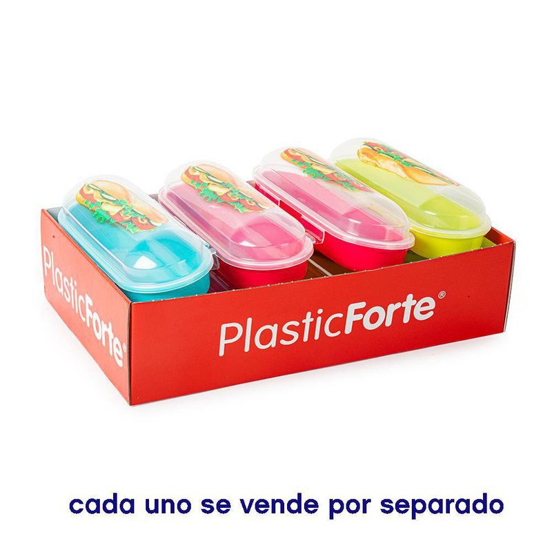 Contenedor de Plástico para Pan Colores Surtidos
