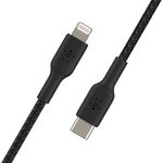 Cable Trenzado USB-C a Lightning 1 M Negro
