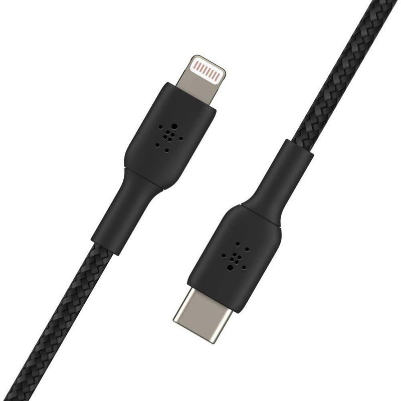 Cable Trenzado USB-C a Lightning 1 M Negro