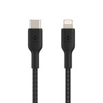 Cable Trenzado USB-C a Lightning 1 M Negro