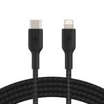 Cable Trenzado USB-C a Lightning 1 M Negro