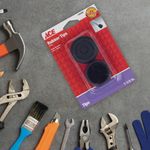 Tacos de Hule Estandard Negro de 1 1/2 plg, Paquete con 2 Unidades