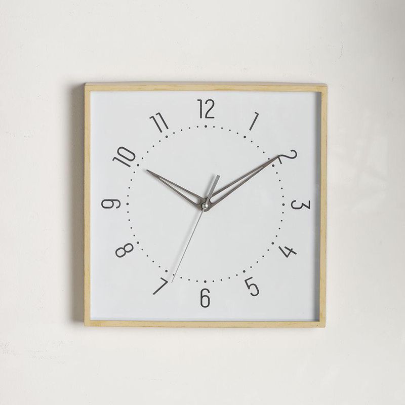 Reloj de Pared Cuadrado Decorativo 28.4x4x28.4 Cm