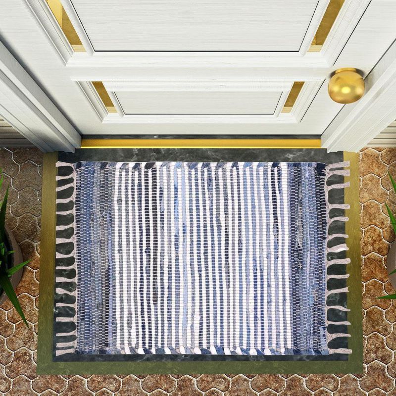 Alfombra para Entrada Diseño Denim 40 X 60 Cm