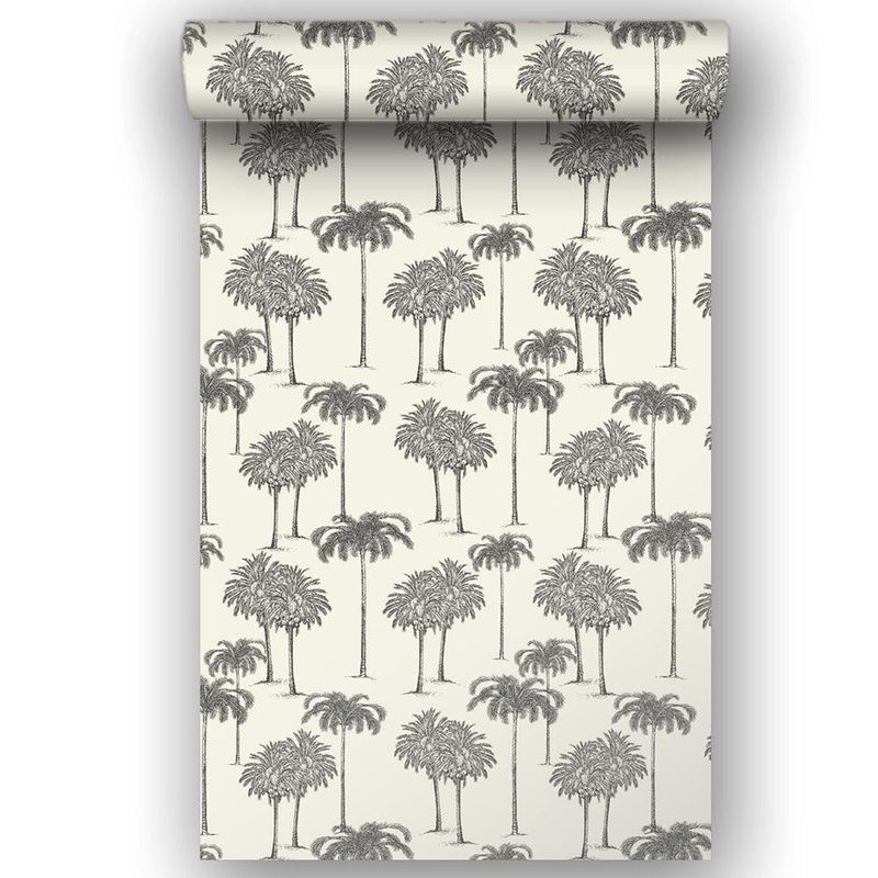 Papel Tapiz Explorer Palmas Blanco 0.53 x 10.05 M