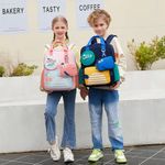 Mochila Infantil Azul con Diseño de Dinosaurio