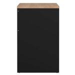 Escritorio Fplus Color Roble y Negro 123 Cm