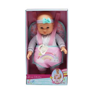 Muñeca con Portabebé y Accesorios