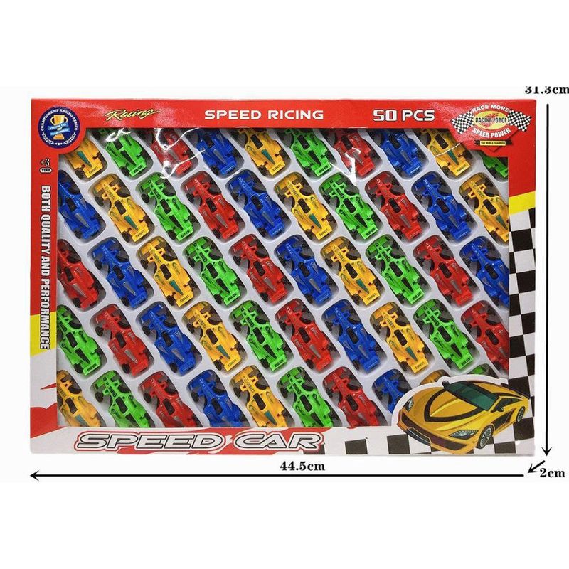 Set de Vehículos de Carrera 50 Pzas