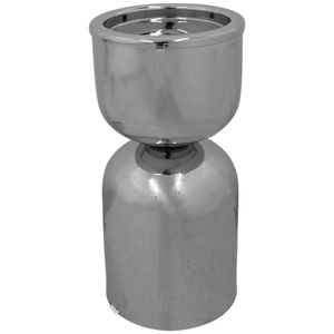 Candelero Metálico Plateado