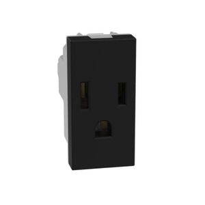 Dado de Tomacorriente 1 Modulo Matix Go Negro