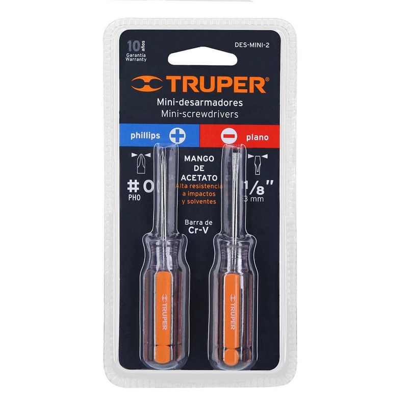 Set De 2 Destornilladores - Truper