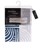 Set de  Cortina con Liner y Ganchos Azul