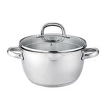 Olla de Acero Inoxidable con Tapa 24 Cm