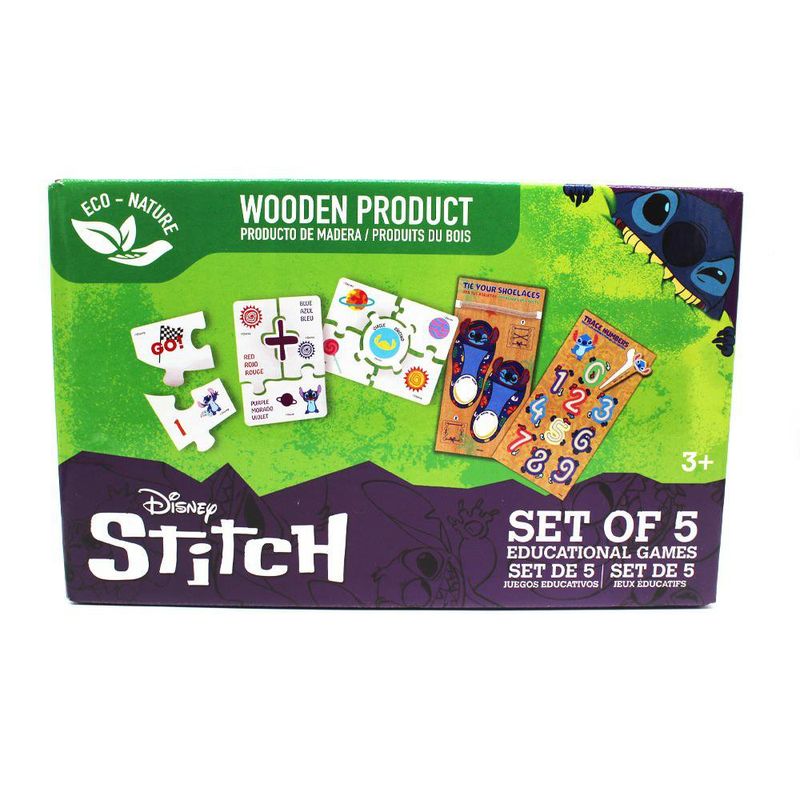 Set de 5 Juegos en 1 Educativos de Stitch
