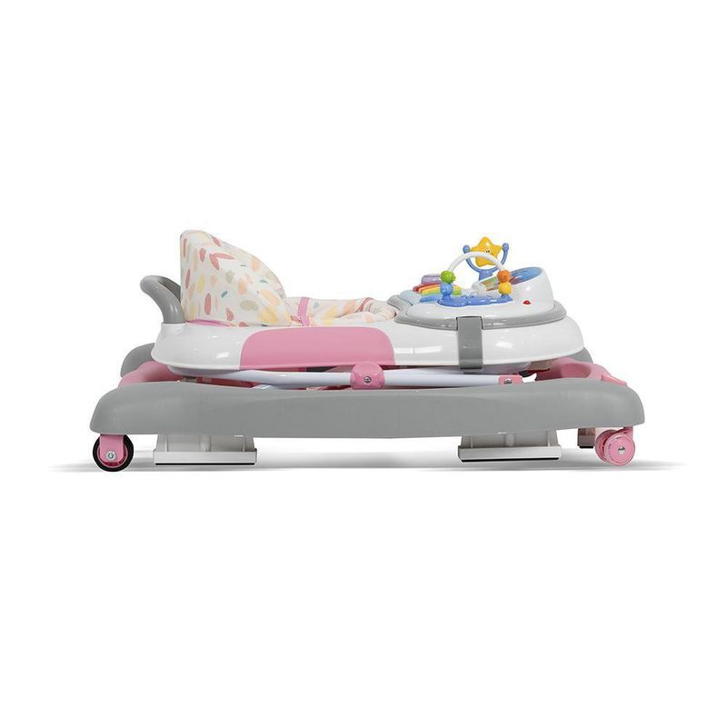 Andadera 4 en 1 Rosada, con Juegos y Bandeja