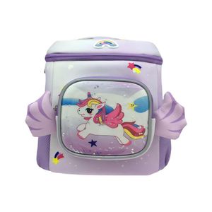 Mochila Infantil Lila con Diseño de Unicornio