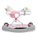 Andadera 4 en 1 Rosada, con Juegos y Bandeja