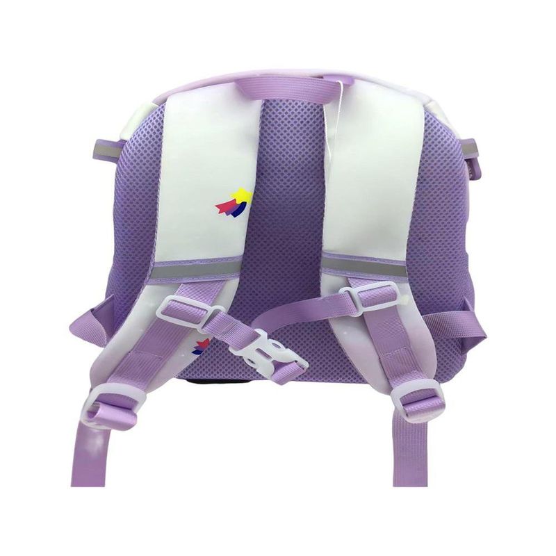 Mochila Infantil Lila con Diseño de Unicornio