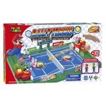 Juego de Tenis de Mesa con Figuras de Mario y Luigi