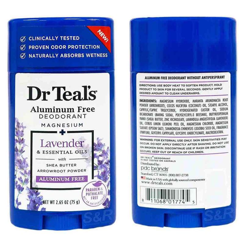 Desodorante de Lavanda sin Aluminio 75 G