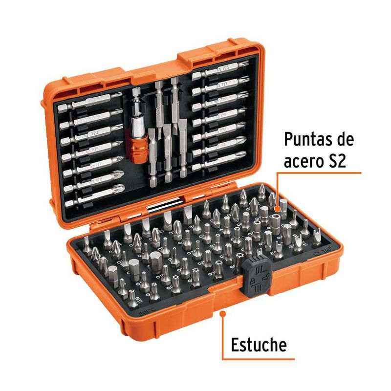 Juego De Puntas De Impacto Mixtas 80 Pzas - Truper Expert