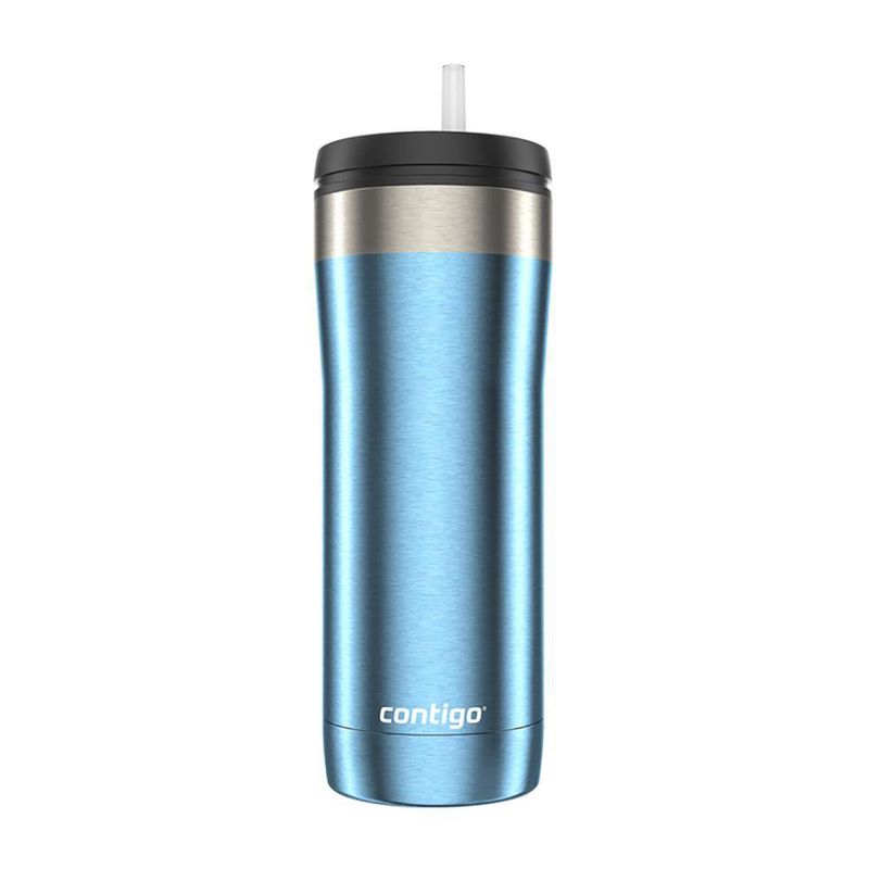 Pocillo Térmico Boquilla Dual Azul De 24 Oz