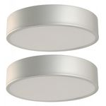 Set de 2 Plafones Modernos Plateados
