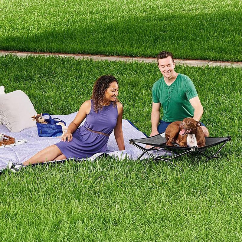 Cama para Mascota 2.5 FT Plegable Gris