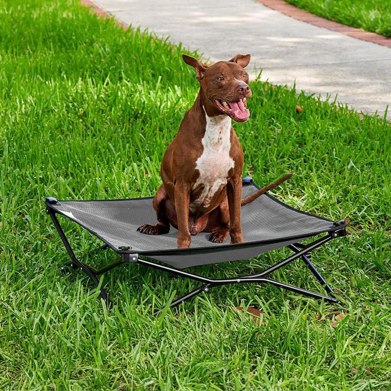 Cama para Mascota 2.5 FT Plegable Gris