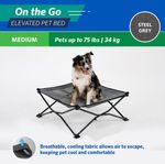 Cama para Mascota 2.5 FT Plegable Gris