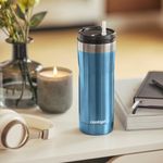 Pocillo Térmico Boquilla Dual Azul De 24 Oz