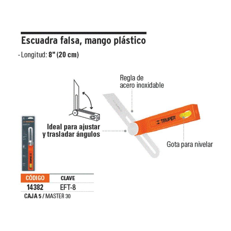 Falsa Escuadra 8 - Truper