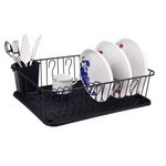 Escurridor para Platos con Bandeja y Porta Cubiertos - Varios Colores