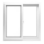 Ventana PVC S60 Corrediza con Cedazo 100x100 Cm