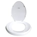 Asiento para Inodoro Elongado con Bisel Color Beige