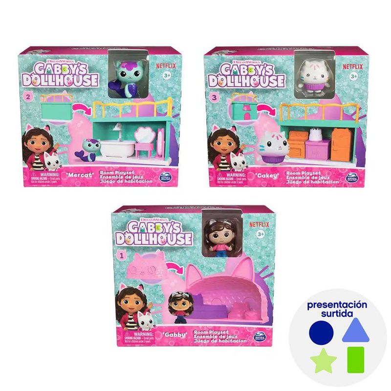 Set de Figuras de Gabby's Dollhouse 3 Pzas