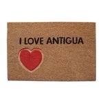 Alfombra de Entrada Diseño I Love Antigua