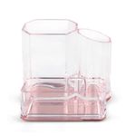 Organizador de Cosméticos 2 Divisiones Rosa