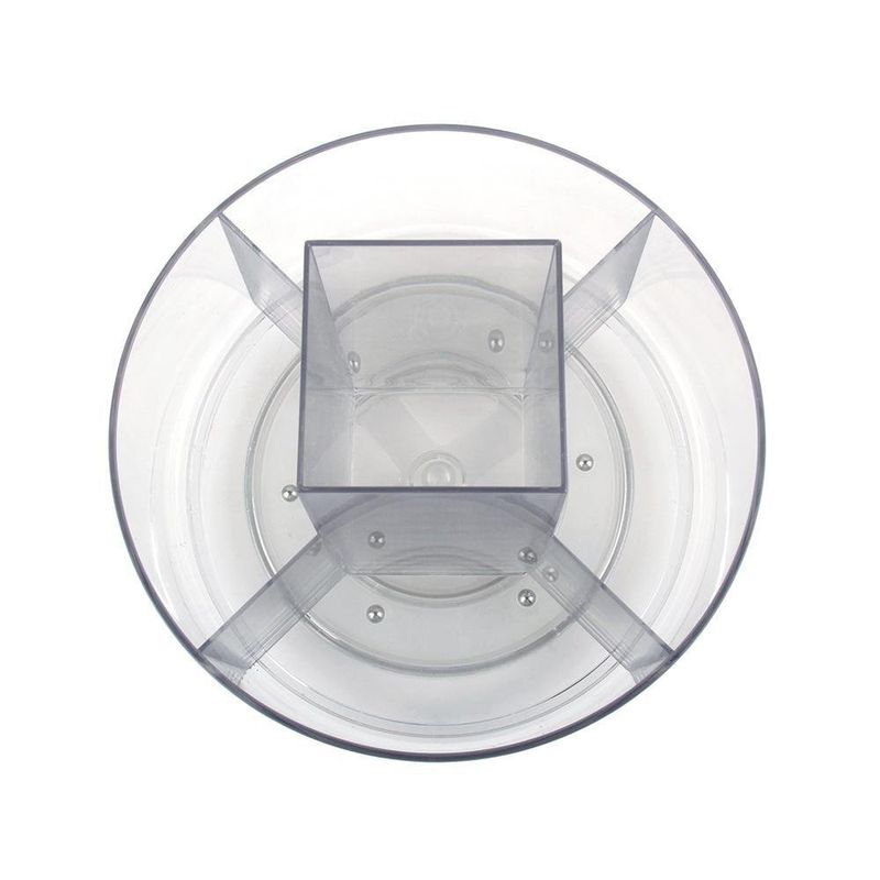 Organizador de Cosméticos Redondo Transparente