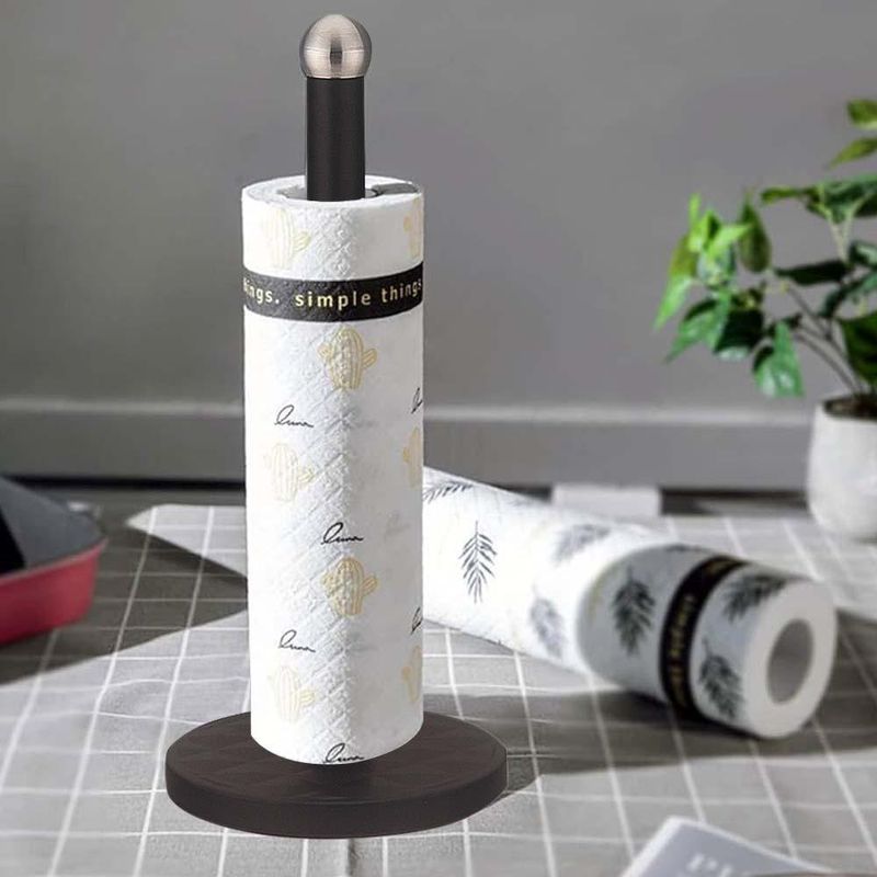 Porta Papel Toalla Negro